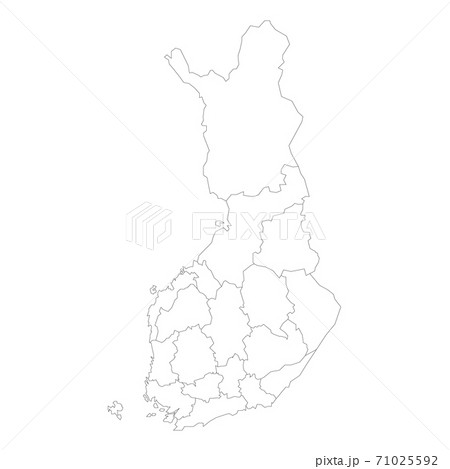 Finland - map of regions 71025592