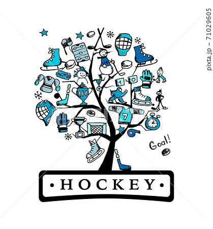 Hockey concept tree, sketch for your design 71029605