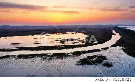 景色 風景 朝焼け 71029720