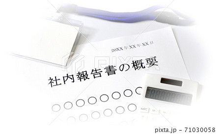 社内報告書の概要について 概要 会社 社内報告書の概要について 概要 会社 71030058