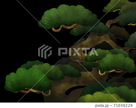 松の和風背景 複数のバリエーションがありますのイラスト素材