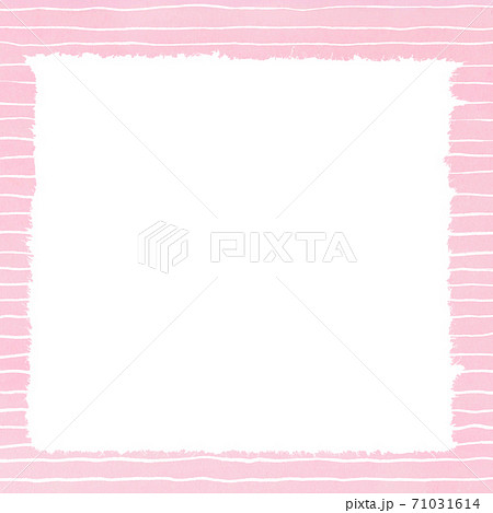 正方形 ピンクボーダー背景のイラスト素材