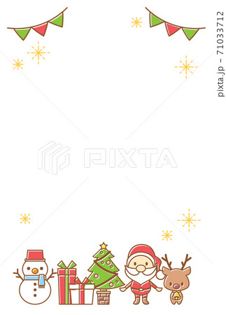 クリスマスカード素材 71033712