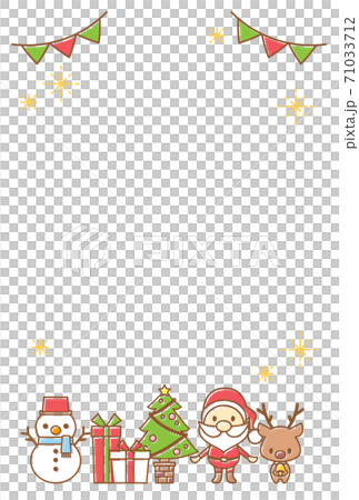 クリスマスカード素材 71033712