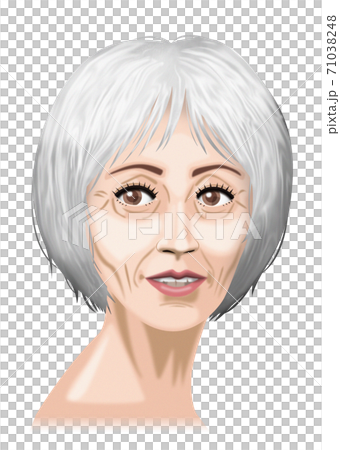 銀髮女髮型 銀髮女髮型 71038248