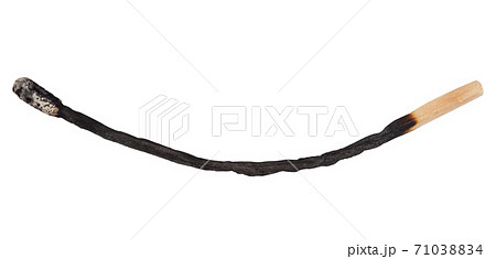 burn match stick isolated on white burn match stick isolated on white 71038834