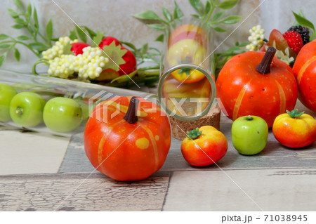 野菜, 果物, ミニュチュア, おもちゃ, トマト, りんご, ミニチュア, 食べ物, 雑貨、小物 71038945