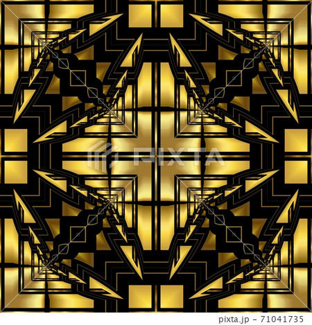 Golden luxury seamless pattern with simple geometric ornate for brand, product, gift or card background Golden luxury seamless pattern with simple geometric ornate for brand, product, gift or card background 71041735