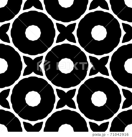 Black and white pattern with simple form, geometric texture, retro, vintage ornament Black and white pattern with simple form, geometric texture, retro, vintage ornament 71042916