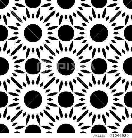 Black and white pattern with simple form, geometric texture, retro, vintage ornament Black and white pattern with simple form, geometric texture, retro, vintage ornament 71042920