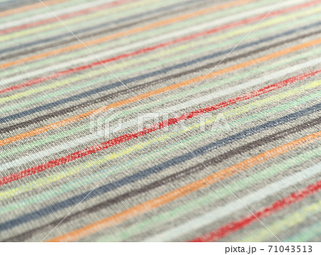 ストライプ柄の布地 カラフル ファブリック ストライプ柄の布地 カラフル ファブリック 71043513