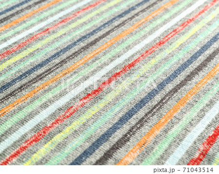 ストライプ柄の布地 カラフル ファブリック ストライプ柄の布地 カラフル ファブリック 71043514