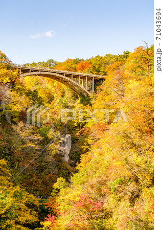 【宮城県】紅葉の鳴子峡 【宮城県】紅葉の鳴子峡 71043694