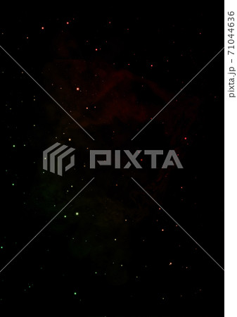 Star field in space and a nebulae. 3D rendering 71044636