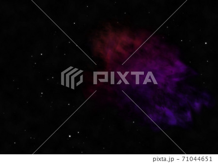 Star field and distant cold space nebula. 71044651