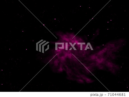 Star field and distant cold space nebula. 71044681