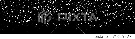 Christmas snowfall overlay. Falling snow banner. Edging of winter blizzard. Christmas snowfall overlay. Falling snow banner. Edging of winter blizzard. 71045228