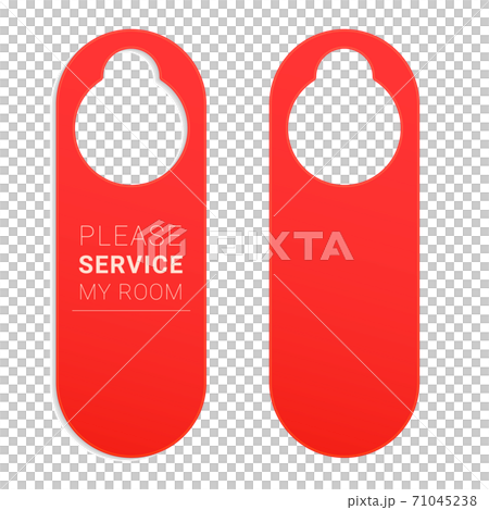 Hotel room door hanger. Do not disturb label 71045238