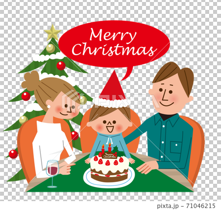 家族でクリスマス 71046215