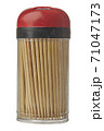 Toothpicks made from natural bamboo isolated on white background with clipping path 71047173