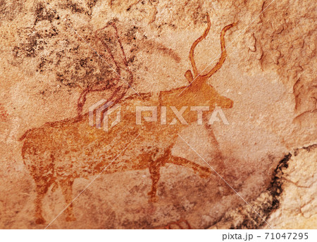Rock paintings of Tassili N'Ajjer, Algeria Rock paintings of Tassili N'Ajjer, Algeria 71047295