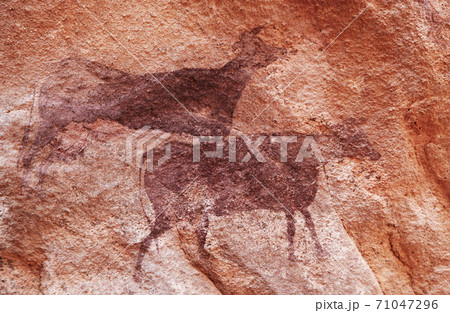 Rock paintings of Tassili N'Ajjer, Algeria 71047296