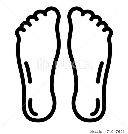 Feet icon, outline style 71047691
