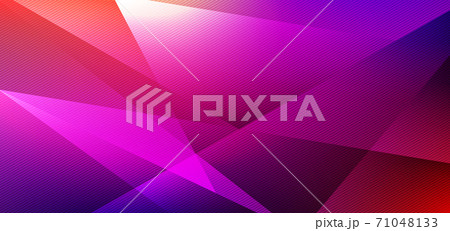 Abstract low polygon geometric shape vibrant color with lighting background and texture 71048133