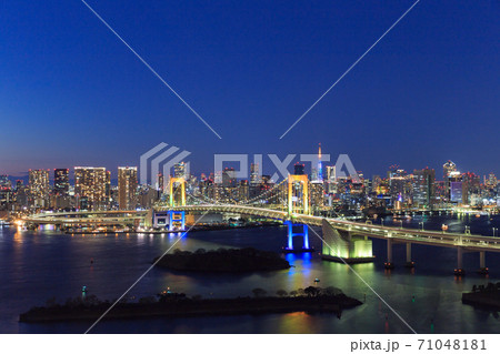 東京_お台場イルミネーション夜景 東京_お台場イルミネーション夜景 71048181