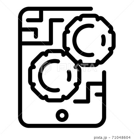 Gaming file icon, outline style Gaming file icon, outline style 71048604