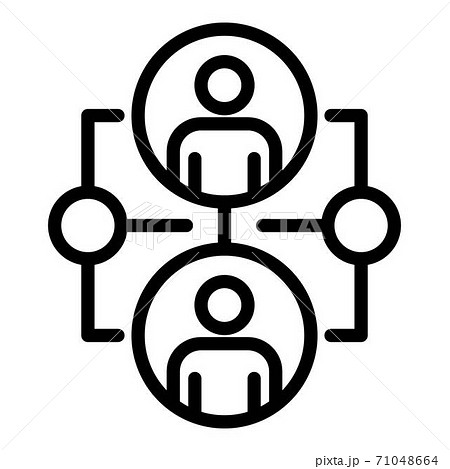 Ai research icon, outline style 71048664