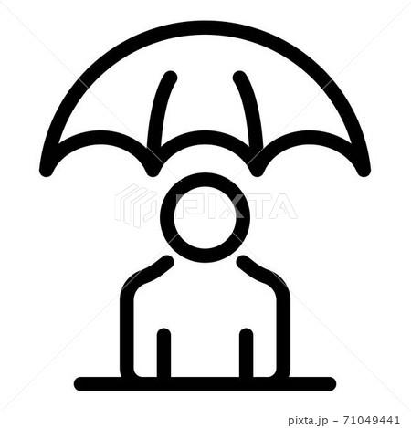 Protect umbrella icon, outline style Protect umbrella icon, outline style 71049441