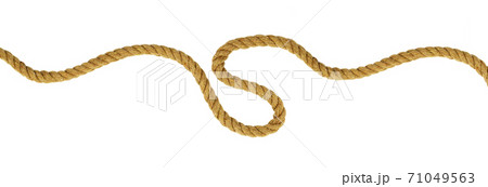 Brown cotton curled rope 71049563