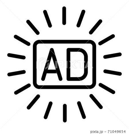 Online Ad Icon Outline Styleのイラスト素材 Online Ad Icon Outline Styleのイラスト素材
