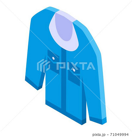 Denim jeans shirt icon, isometric style 71049994