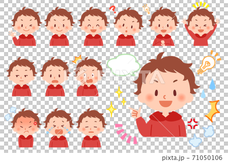 小學男孩面部表情集 小學男孩面部表情集 71050106