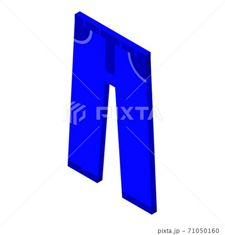 Blue jeans icon, isometric style 71050160