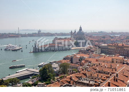 Panoramic view of Venice city and Basilica di Santa Maria della Salute Panoramic view of Venice city and Basilica di Santa Maria della Salute 71051861