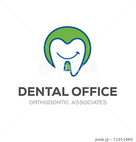 Dental Clinic Logo Design Dentist Logo Tooth abstract Linear Dentist stomatology	 71053860