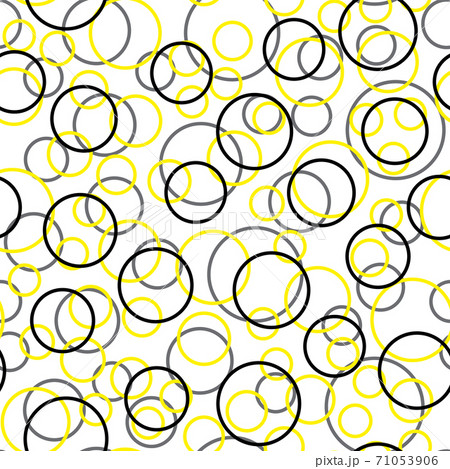Yellow pattern on a white background. Seamless pattern for packaging, fabric, paper, background. Vector 71053906