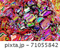 Multicolored kaleidoscope bubbles pattern as abstract wallpaper background. 71055842