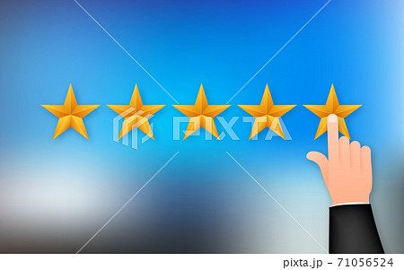 Customer review, Usability Evaluation, Feedback, Rating system isometric concept. Vector illustration 71056524