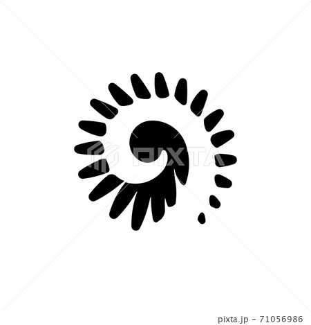 Magic symbol of swirl spiral energy with inside movement Magic symbol of swirl spiral energy with inside movement 71056986