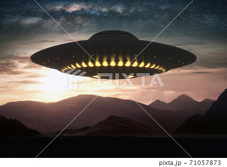 UFO - Clipping path included. 71057873