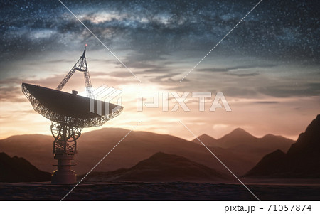 Giant Satellite Dish Signal From Deep Space 71057874