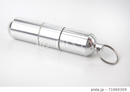 sealed aluminum containers for small items and medical pills on a white background sealed aluminum containers for small items and medical pills on a white background 71060309