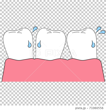 牙齒可能會擺動並脫落矢量材質 71060556