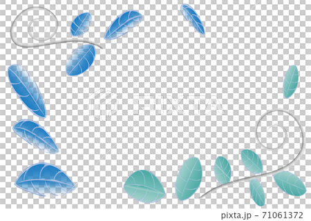 It is a leaf frame. Background material 71061372