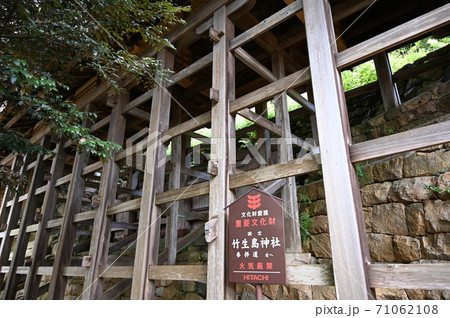 竹生島神社　参拝道　舟廊下　重要文化財 71062108