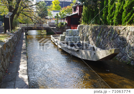 江戸時代の水運運河・高瀬川一之船入 71063774